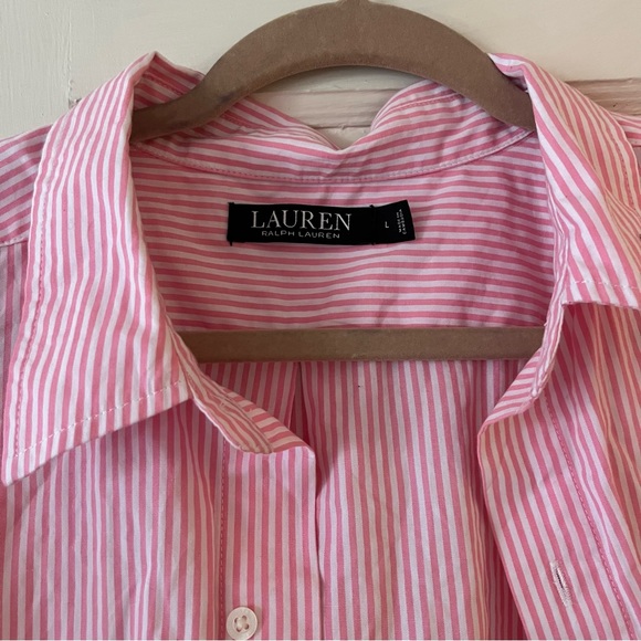 Ralph Lauren pink Pajama shirt - Picture 3 of 4